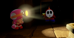 Toadette mischt kräftig mit in Captain Toad: Treasure Tracker