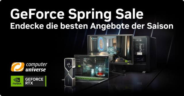 Eine Woche “GeForce Spring Sale” bei Computeruniverse mit Rabatten von bis zu 33 ProzentNews  |  DLH.NET The Gaming People