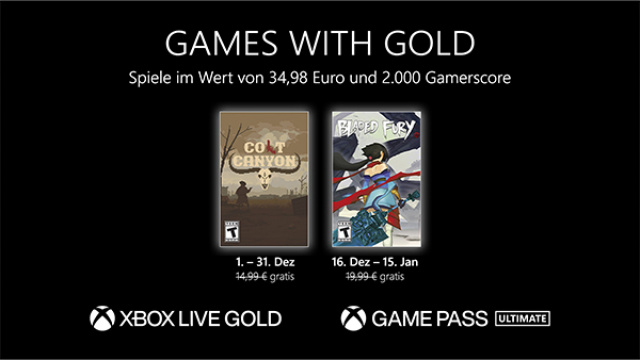 Games with Gold: Diese Spiele gibt es im Dezember gratisNews  |  DLH.NET The Gaming People