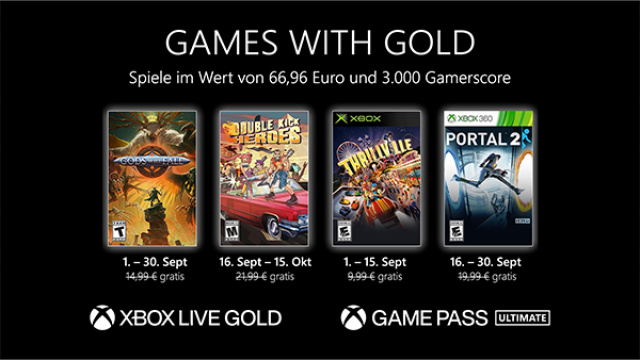 Games with Gold: SeptemberNews  |  DLH.NET The Gaming People