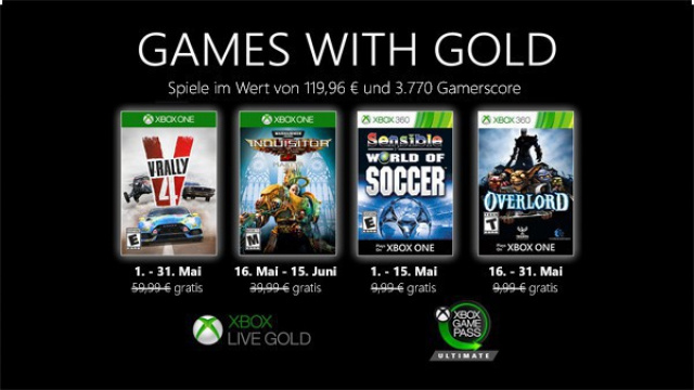 Games with Gold: Mai 2020News  |  DLH.NET The Gaming People