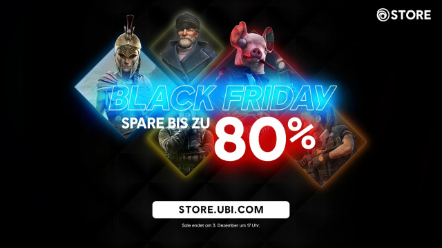 BLACK FRIDAY SALE IM UBISOFT STORE MIT BIS ZU 80 PROZENT RABATT GESTARTETNews  |  DLH.NET The Gaming People