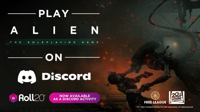 Roll20 Launches New Discord Activity with ALIEN The Roleplaying GameNews  |  DLH.NET The Gaming People