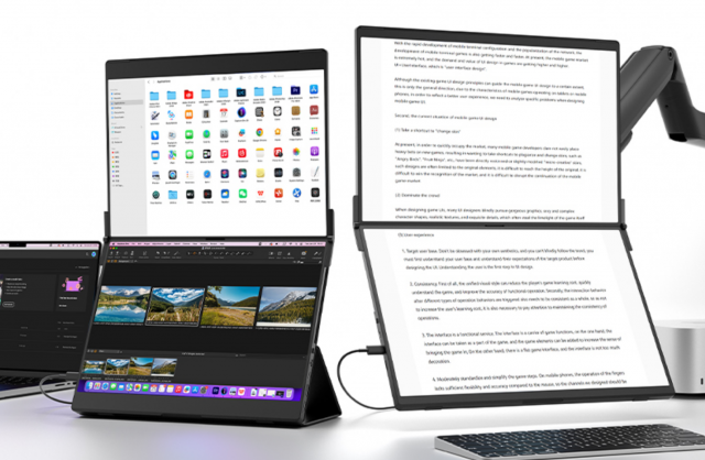 The JSAUX FlipGo Dual Stacked Portable Monitor wins the iF Design AwardNews  |  DLH.NET The Gaming People