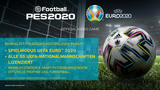 Update zur UEFA Euro 2020™ für eFootball PES 2020 erscheint am 4. JuniNews  |  DLH.NET The Gaming People