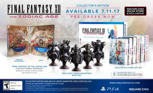 Final Fantasy XII The Zodiac Age Collector's Edition UnveiledVideo Game News Online, Gaming News