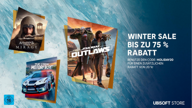 Winter Sale im Ubisoft Store gestartet - bis zum 2. Januar bis zu 75 % Rabatt sichernNews  |  DLH.NET The Gaming People